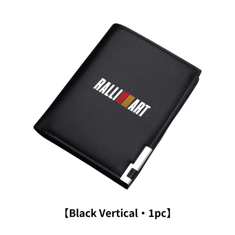 xkhr10 Men Leather Zipper Wallet Coin Pocket Vintage Big Capacity Male Short Money Purse For Mitsubishi Outlander Lancer Eclipse Mirage