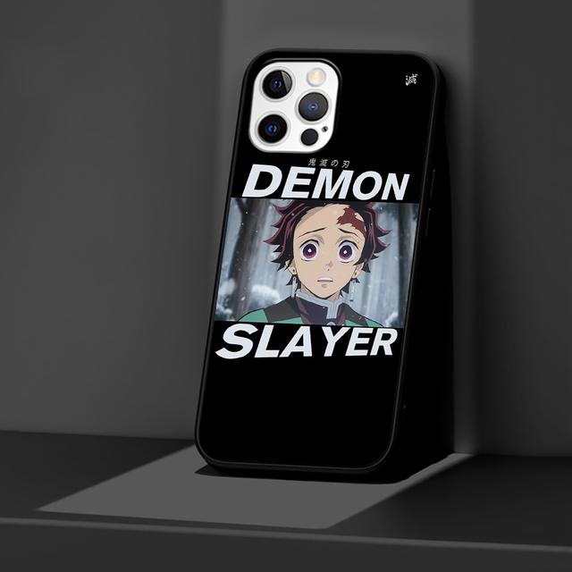 Чехол «Убийца демонов» для Apple Iphone 14 11 13 12 Pro Max Xr 7 8 + Se 2020 Xs 6 6s Plus 5 5S, черный силиконовый чехол для телефона в стиле аниме