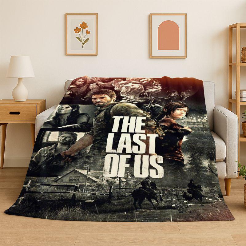 Horror Game TV The Last of Us Soft Flannel Throw Blanket,Cozy Blanket for Bed,Couch,Sofa,Bedroom,Living Room,Travel,Picnic