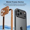 Авиационный алюминиевый сплав Рамка Бампер Чехол для телефона Для iPhone 17 16 15 14 13 Pro Max Plus Металлическая защита линз Ударопрочная крышка