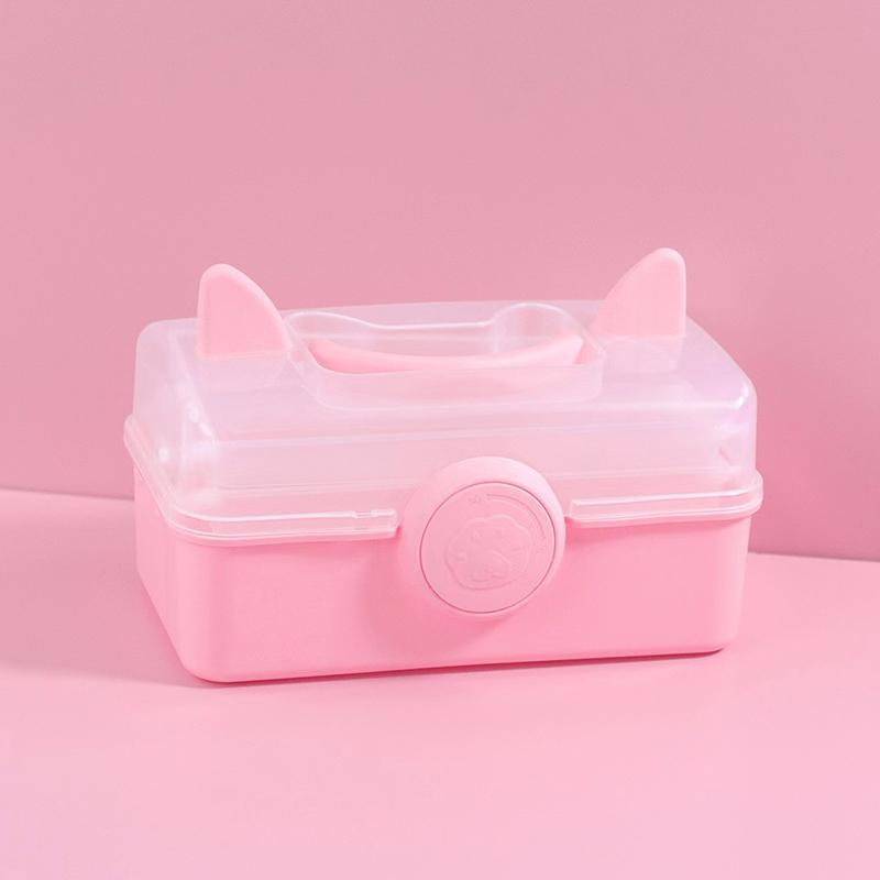 Multi-Layer Hairpin Storage Box Cute Girls Jewelry Box Children'S Hair Accessories Storage Box Portable Toy Storage Box
