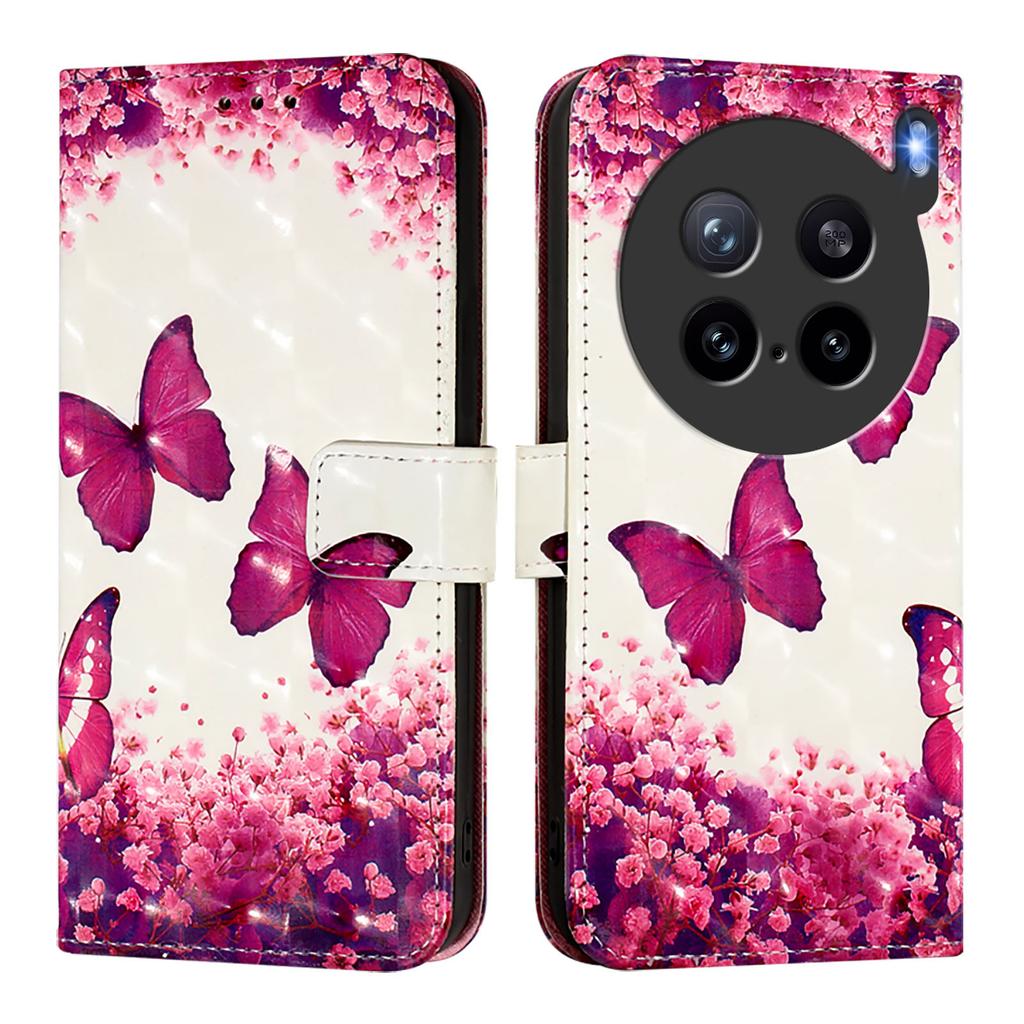 For vivo X200s 5G Leather Case Pattern Printing Wallet Stand Mobile Cover with Strap