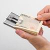 Card Case Money Clip Thin Made In Japan Duralumin Hard IC Card Touch Payment Compatible Mini Wallet Credit Card Case Card Holder Titanium Gold [Niumu
