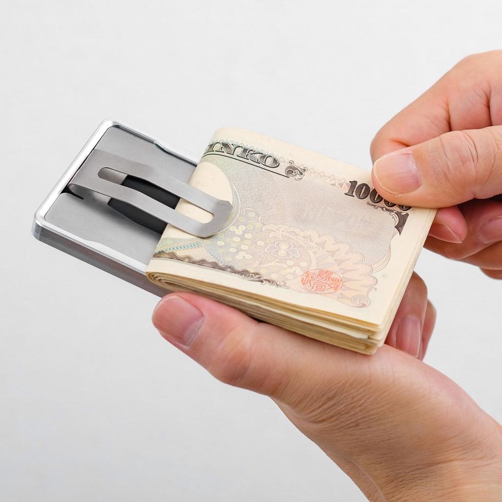 Card Case Money Clip Thin Made In Japan Duralumin Hard IC Card Touch Payment Compatible Mini Wallet Credit Card Case Card Holder Titanium Gold [Niumu