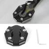 1Pc Aluminum Motorcycle Side Stand Pad Universal Enlarger Foot Extension Kickstand Support Plate For Motorbike Modification
