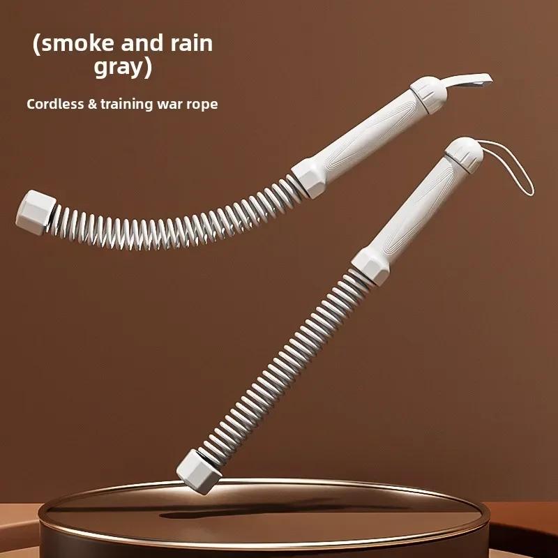 2pcs Cordless Battle Rope Multifunctional Power Training System Arm Strength Home Gym Equipment for Full Body Workout Unisex