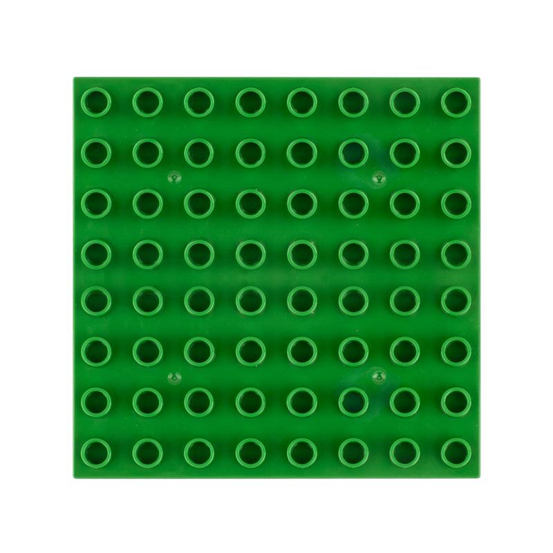 Набор строительных блоков 8x8 точек, Базовые пластины для крупногабаритных блоков, Пластина для сборки кубиков, Основание для кубиков, Совместимо с кубиками Duplo