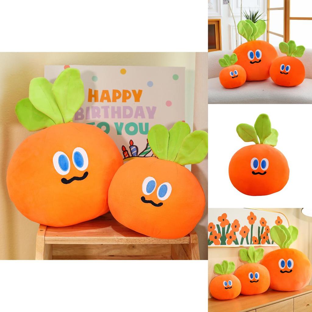 Плюшевая игрушка Морковь Моджо из короткого ворса, милая мультяшная подушка для подарка и декора дома