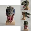 Funny Jurassic World Dinosaur Latex Mask Headgear T-rex Halloween Party Costume