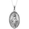 Gin No Miraculous Medal Silver 925 Necklace with Chain Virgin Mary Medal [Shinjuku Kura]