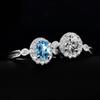 Bague Ringen Овальные кольца с муассанитом 1 карат, бриллиантовая огранка, стерлинговое серебро S925, испытание на бриллианты для женщин, свадебные элегантные ювелирные изделия