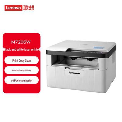 Черно-белый лазерный многофункциональный принтер Lenovo M7206W, черный, с китайской вилкой (адаптер в комплекте)