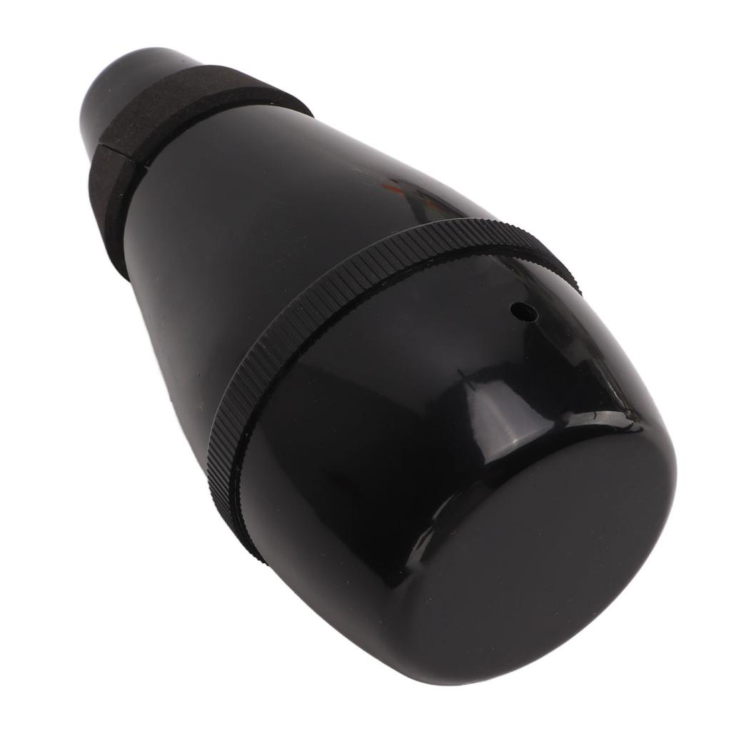 Trumpet Practice Mute Lightweight ABS Silencer Fully Enclosed for Beginners Students ND24 Black