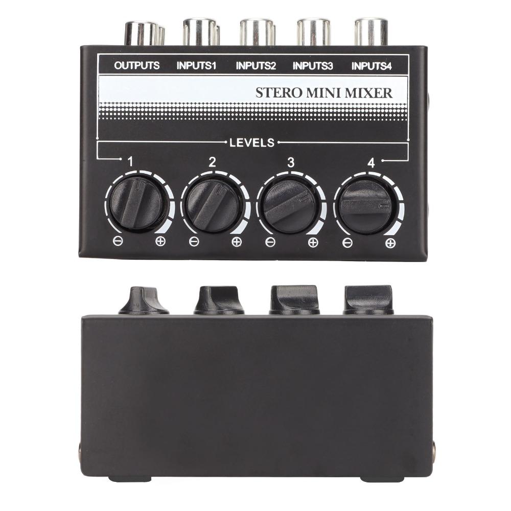 Support 4 in 1 Out CX400 4 Channel Passive Mixer Separate Volume Knobs Stereo Splitte  Stage