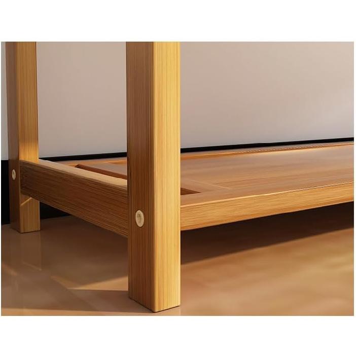 6-ярусная обувница для прихожей, обувница из натурального бамбукового дерева, органайзер для обуви на 24 пары, для шкафа (26.77 x 9.84 x 35.43)(Д х Ш х В)