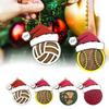 Рождественская вечеринка Подвеска DIY Спортивные елочные украшения Футбол Бейсбол Регби