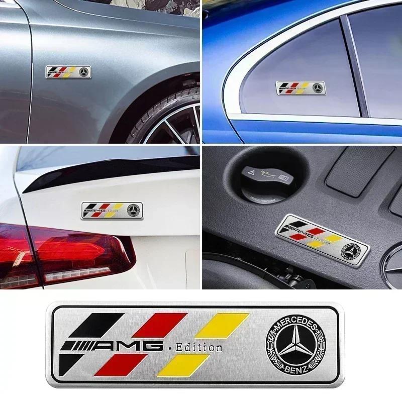 1 шт. 3D металлические наклейки на кузов и багажник автомобиля для Mercedes Benz AMG W177 176 W117 W116 W247 X156 W213 W205 W222 W223 W204 X253 o2