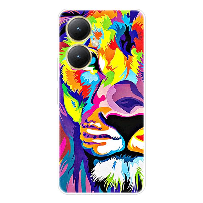 Для Vivo Y27 4G Y 27 5G чехол Мягкая силиконовая задняя крышка Чехол для телефона с рисунком из мультфильма Разнообразие