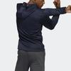 adidas Осень-зима 2022 Однотонная куртка с логотипом на молнии с капюшоном и длинными рукавами Мужская куртка Legendary-Ink-Blue HE6775