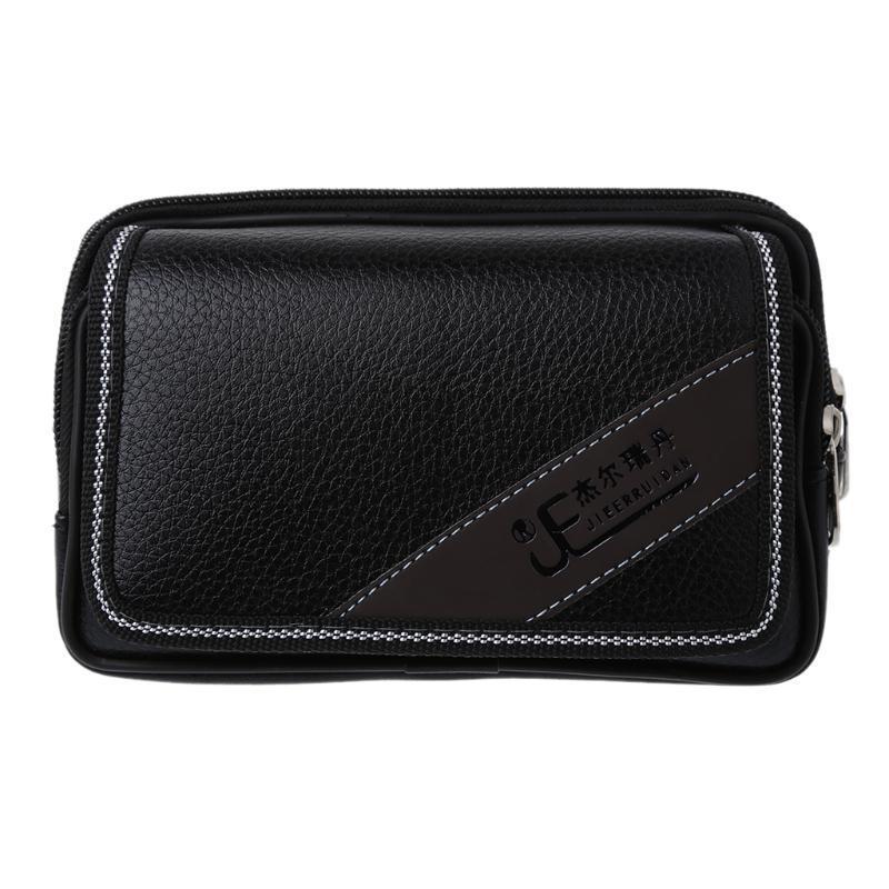 Универсальная кожаная поясная сумка, зажим для ремня для телефона, чехол для мобильного телефона, поясная сумка, кошелек, для путешествий на открытом воздухе, пешего туризма