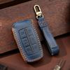 Leather Car Key Case Cover Holder Keychain Shell for Hyundai Genesis GV70 GV80 GV90    4 6 8 Button Remote Key Cover