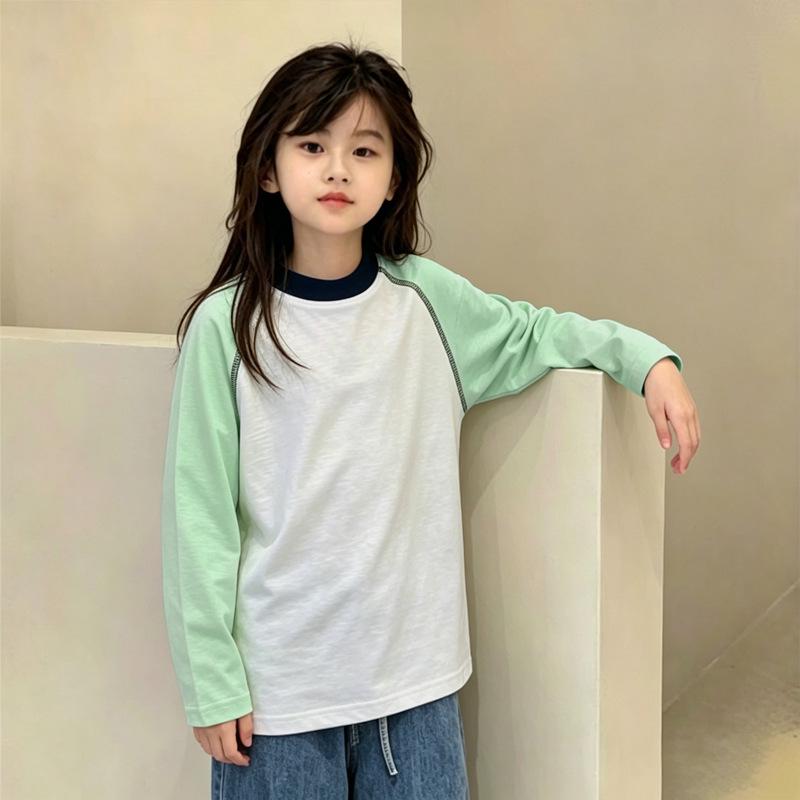 Korean Style Girls' Long-Sleeve Sun Protection Top - Lightweight, Trendy Summer Base Layer