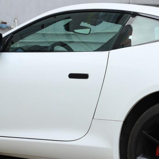 Carbon Fiber ABS Exterior Door Handle Frame Trim For Jaguar F-TYPE 2013-22