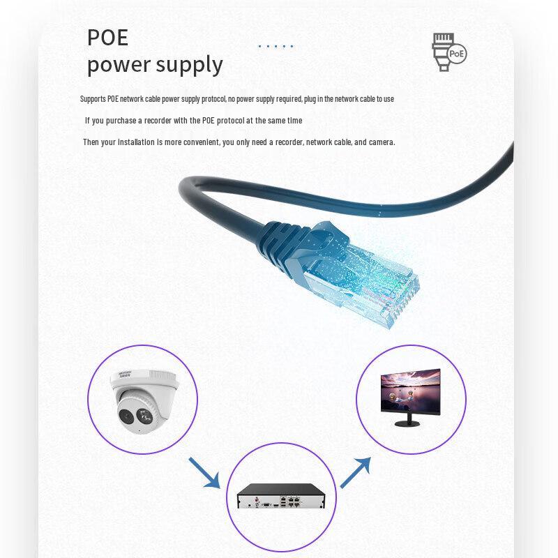 Hikvision 8MP 4K POE Surveillance Camera with Night Vision CN plug (adapter included)