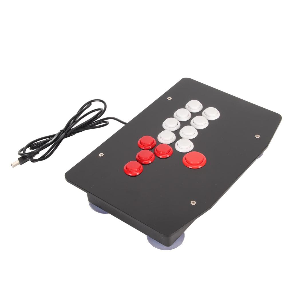 Arcade Fight Stick with USB 2.0 Port 5 Directional Keys and 8 Large Function Buttons Arcade Game Fighting Joystick