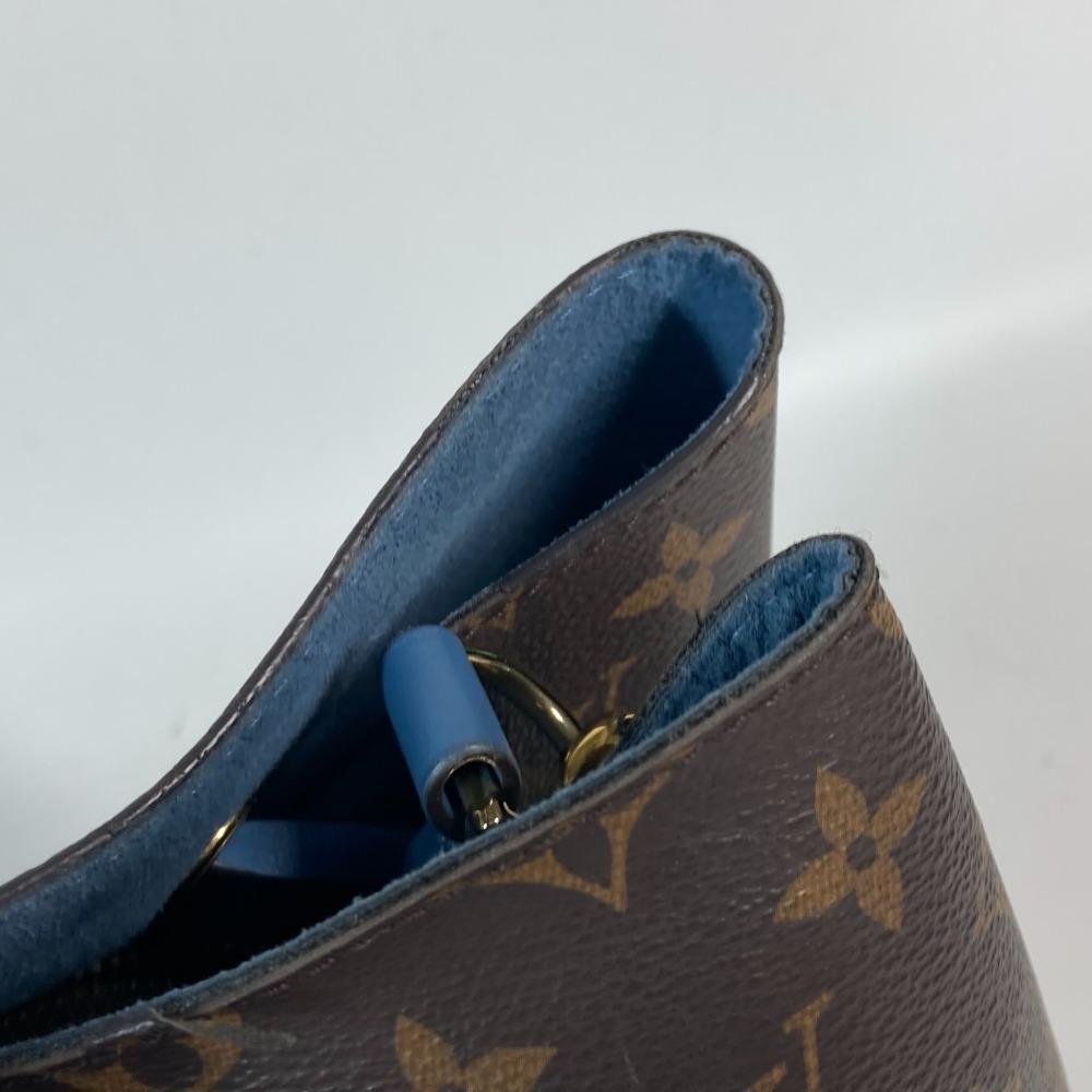 Louis Vuitton M43569 Сумка-ведро Monogram Neonoe Наплечная сумка Коричневый x синий