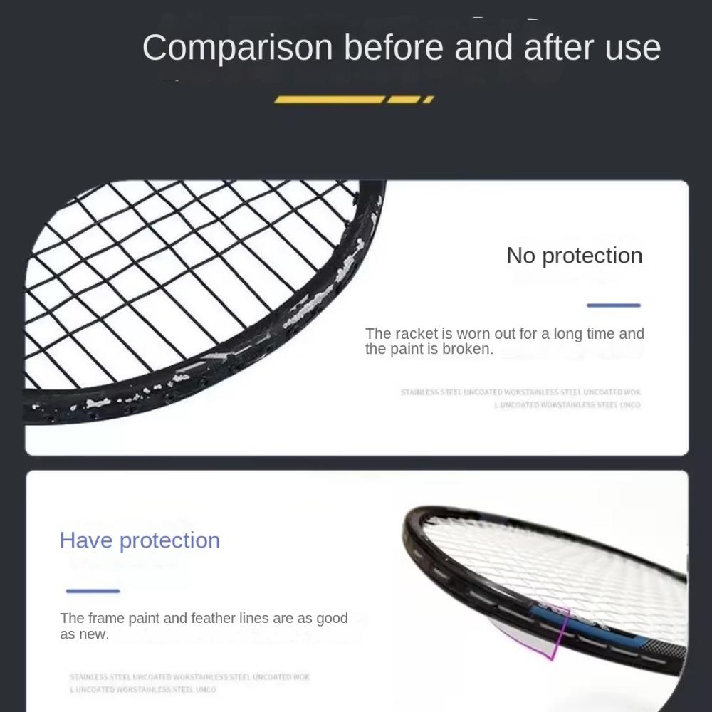 Self Adhesive Racket Head Protector Tape Transparent Racket Head Stickers Sport Equipment