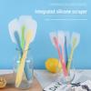 Integrated Semi-Transparent Silicone Baking & Cream Scraper Spatula