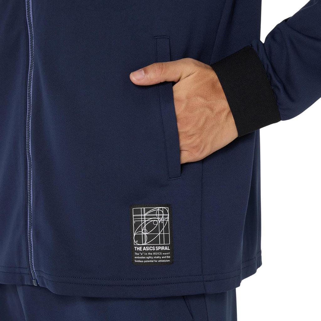 Тренировочная одежда Dry Stretch трикотажная куртка 2031E986 унисекс для взрослых 400 M [ASICS] (полночь)