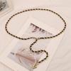 New Gold Metal Waist Chains For Women Lady Long Adjustable Thin Waistband Dress Coat Decorative Straps Girdle Accessories