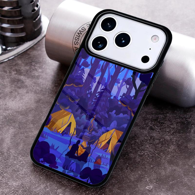 Мягкий чехол для телефона Nature Camping Art для iPhone 17 16 15 Pro Max Air 14 13 12 11 Plus Ударопрочный чехол Capa