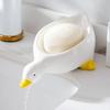 Cute Soap Duck Shaped Soap Box Dish with Drainage Storage Rack, Soap Container Storage Dish, Household Bathroom Accessories