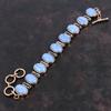Синий кружевной браслет из агата Медный браслет Ювелирные изделия из натуральных драгоценных камней Регулируемый браслет-цепочка Браслет ручной работы Медные ювелирные изделия Подарки для жены
