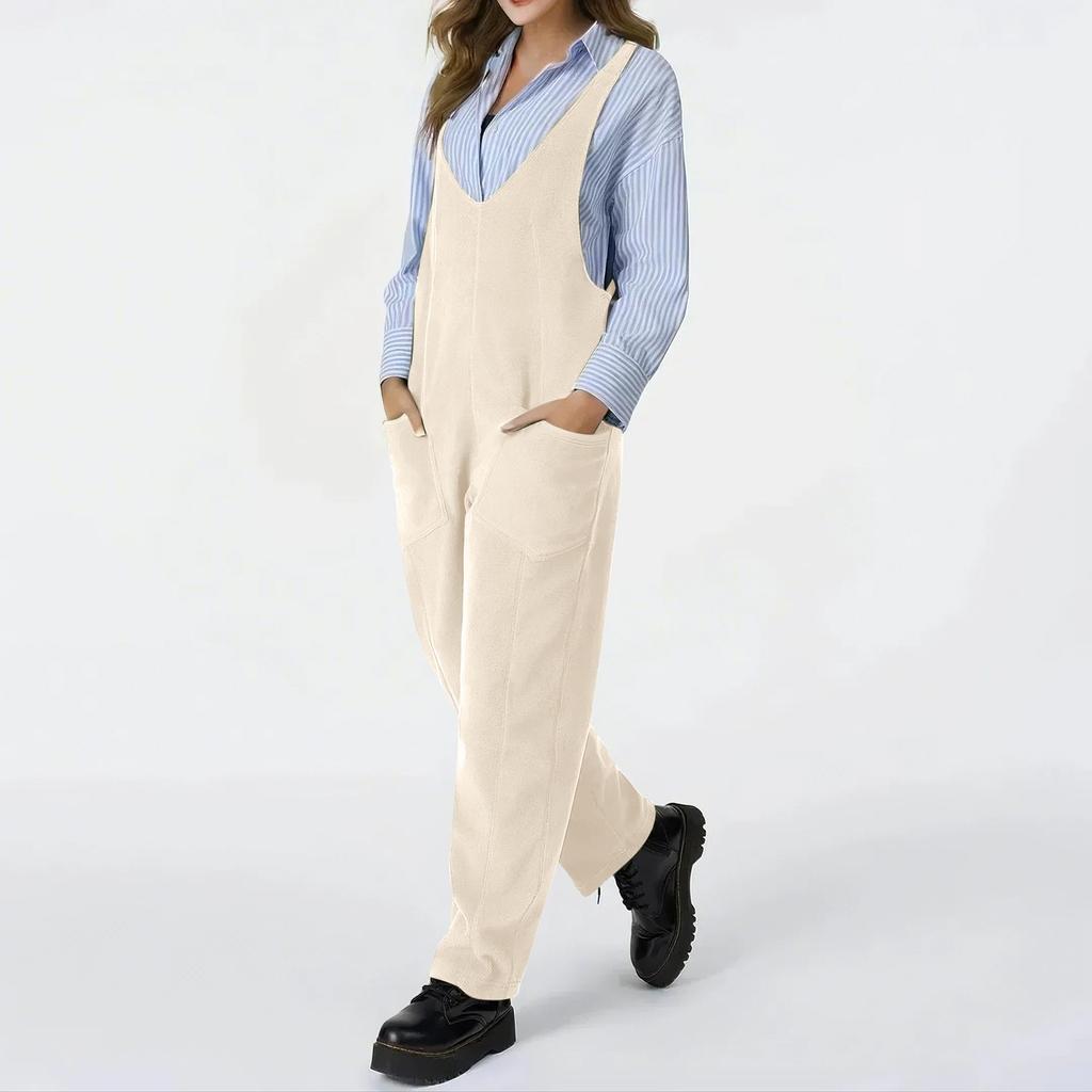 Womens Fleece Overalls One-piece Jumpsuits Adjustable Suspender Straps Warm Winter Fuzzy Ski Pants Fuzzy Fall Outfits