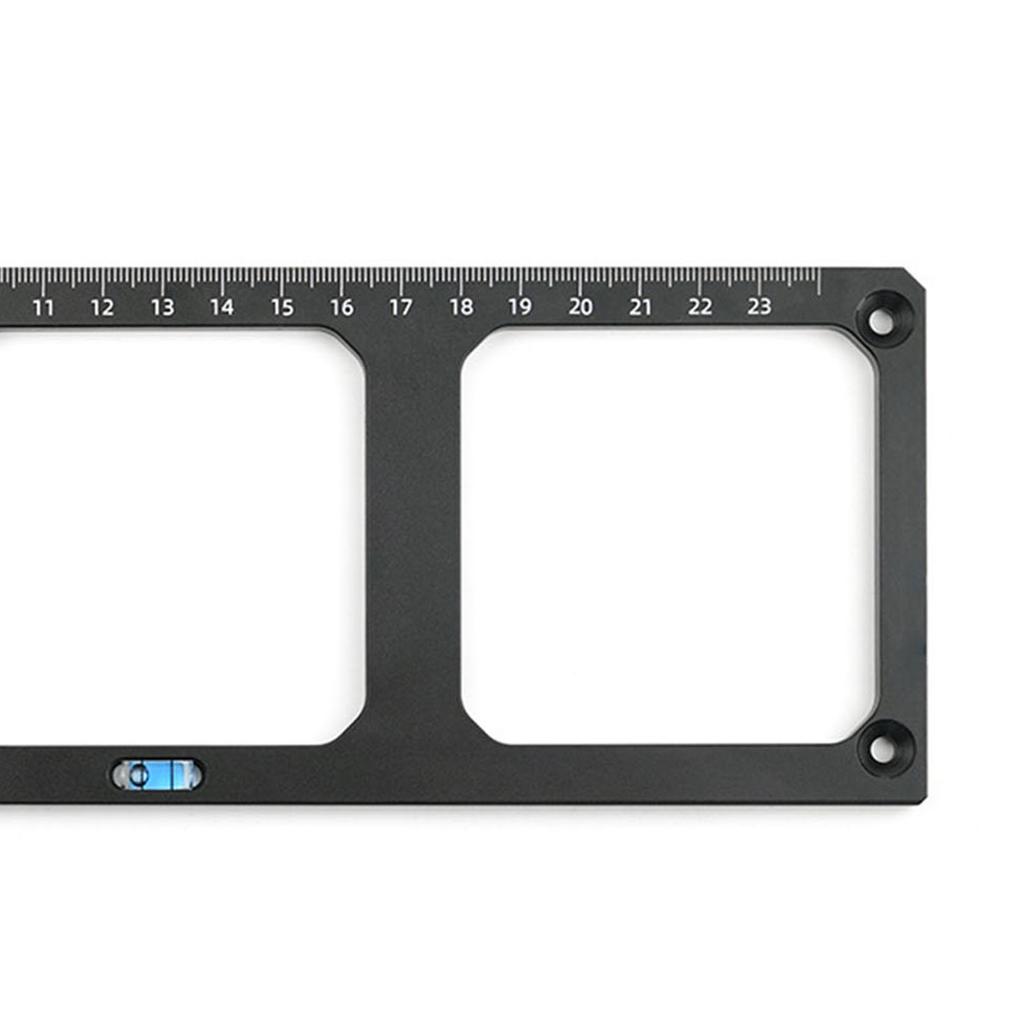 Шаблон гнезда выключателя типа 86 с 3 квадратными отверстиями для нижней части гнезда, монтажный локатор из алюминиевого сплава