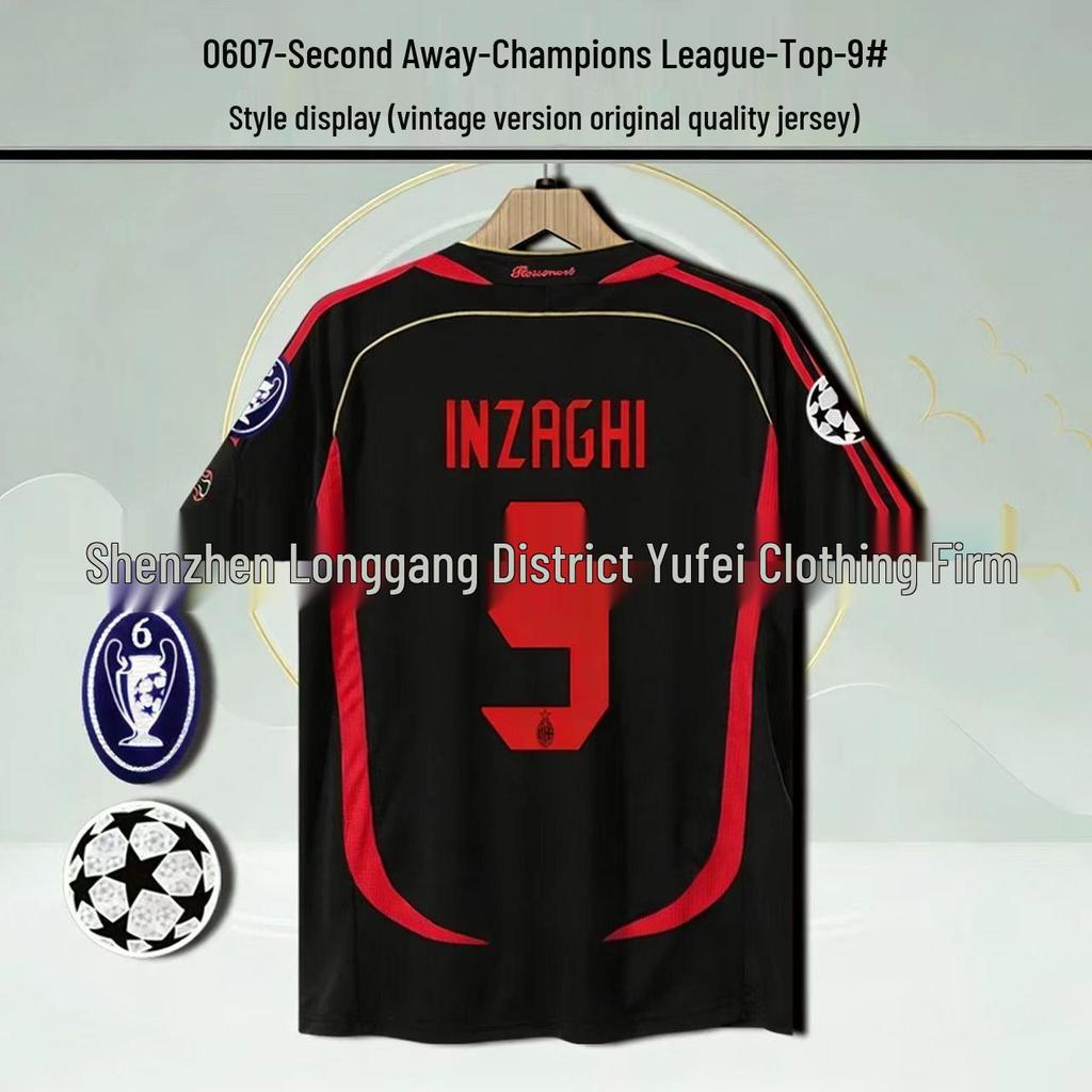 Классическая ретро-футболка 0607AC, домашняя и гостевая, памятная: Кака #22, Роналдиньо #80, Роналдо #99