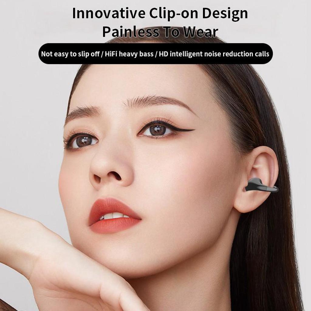 Беспроводная Bluetooth-гарнитура, наушники безболезненного ношения, наушники с тяжелыми басами, Hi-Fi объемный звук, сверхдолгий срок службы батареи