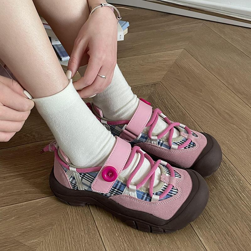 Знаменитости из Интернета в универсальных студенческих повседневных кроссовках с большой головкой для женщин 2025 года, новые популярные весенне-осенние уродливые милые кроссовки для доски