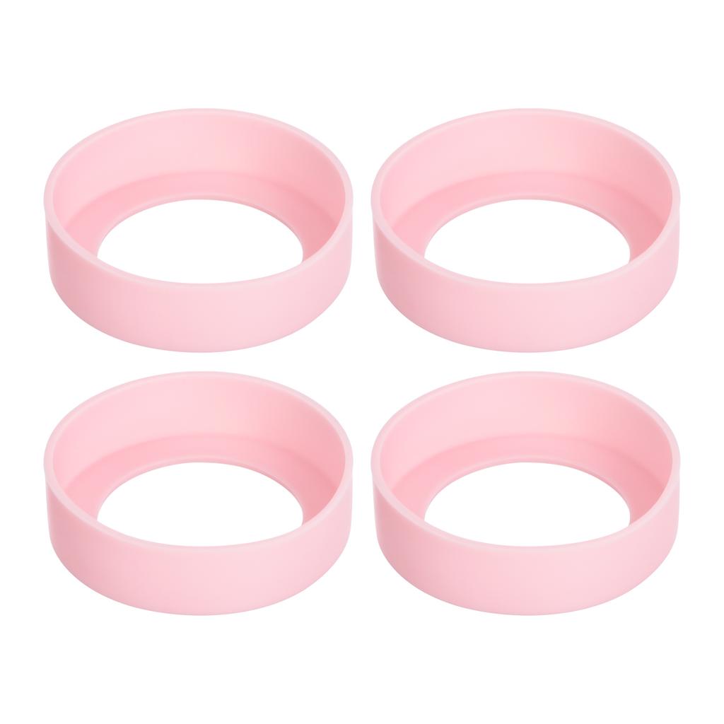 65mm Cup Holder Thermos Cup Base Protective Case Covers Pad Accessories  Silicone Cup Bottom Protective Cover Multicolor 4Pcs