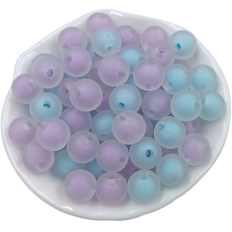 Товары для дома и вечеринки Модный сэндвич 20 шт. Сердечник для изготовления браслетов и сережек DIY Ювелирные аксессуары 10 мм Круглые свободные бусины матовые