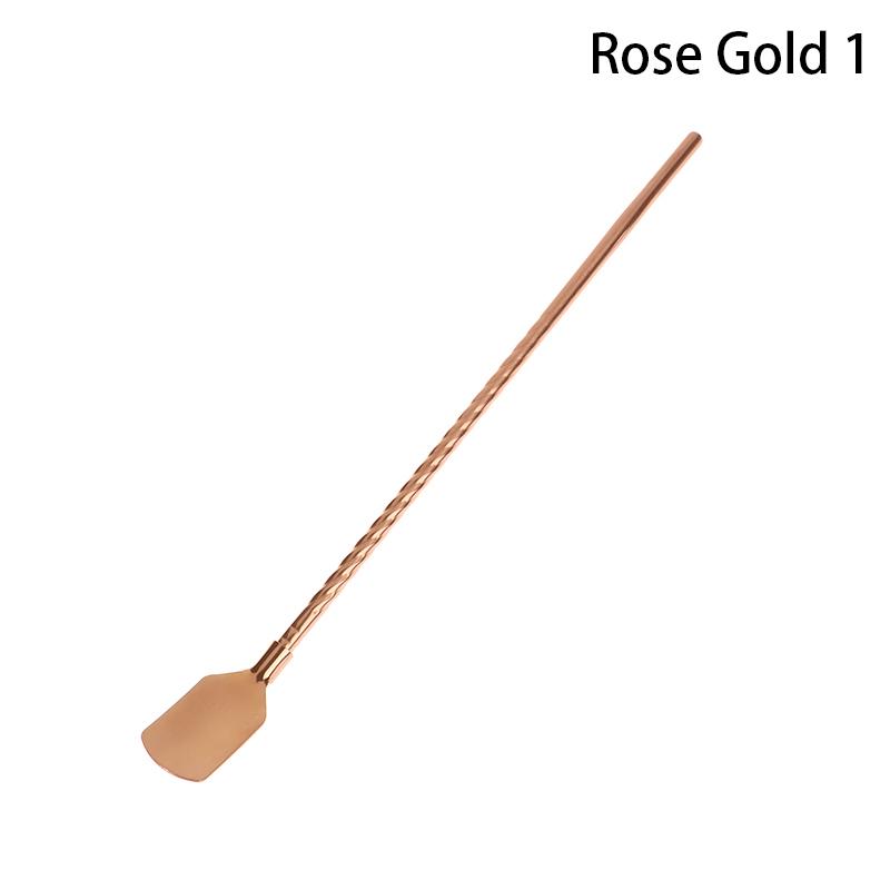 Ложка для перемешивания из нержавеющей стали, коктейльная ложка со спиральным узором, барменские инструменты, ложка-капля, барный инструмент