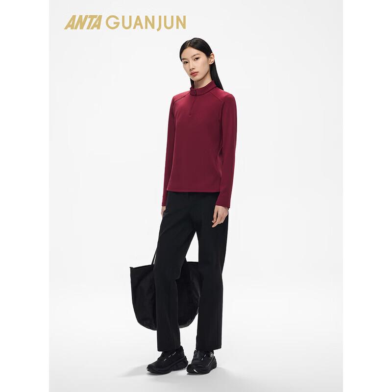 ANTA Women's Champion All-Weather Brushed Half-Zip Long-Sleeve T-Shirt