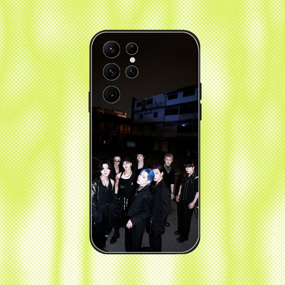 ATEEZ THE WORLD Phone Case For Samsung S 25,24,23,22,30,21,10,9,Ultra,Plus,Lite,FE,4,5G Black Soft Case