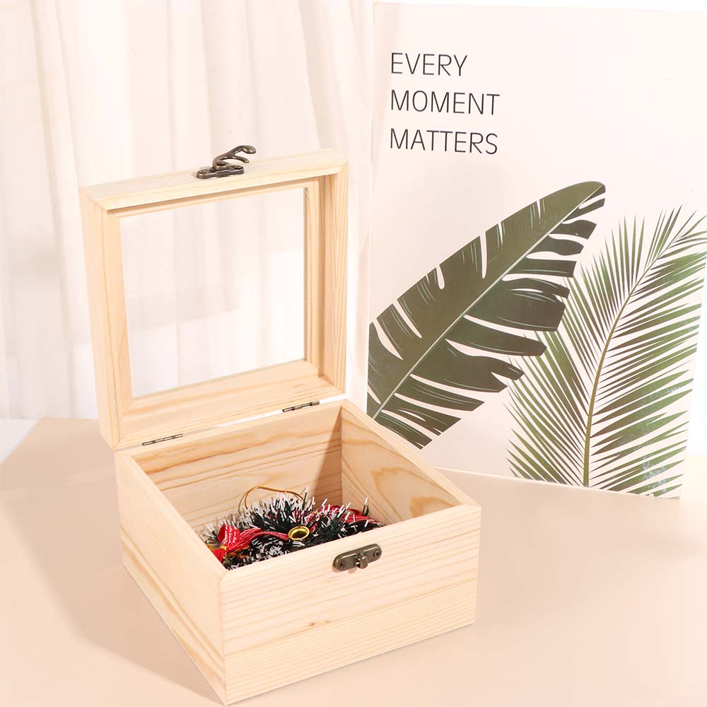 Retro Jewelry Box Rectangular Candy Display Box Display Rack Desktop Organizer Family