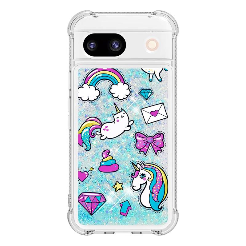 Чехол для Pixel 8 Pro на Для Funda Google Pixel 8 Pro Обложка Блестящий Динамичный Жидкий Чехол Для Google Pixel8 8A 7A 8Pro Чехол для Телефона Etui