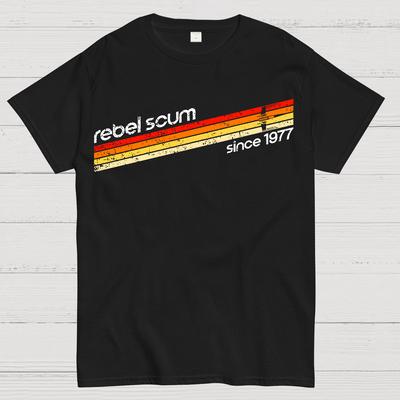 Rebel Scum 1977 Unisex Heavyweight 100% Cotton T-shirt